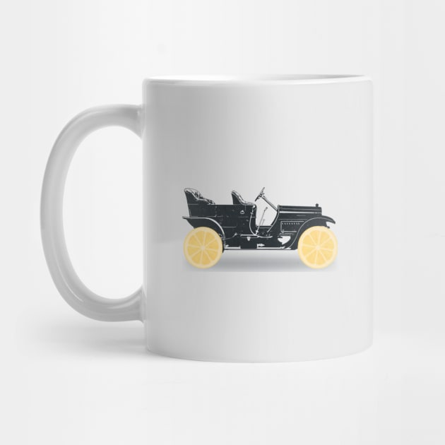 Oldtimer - Historic Car with lemon wheels by badbugs